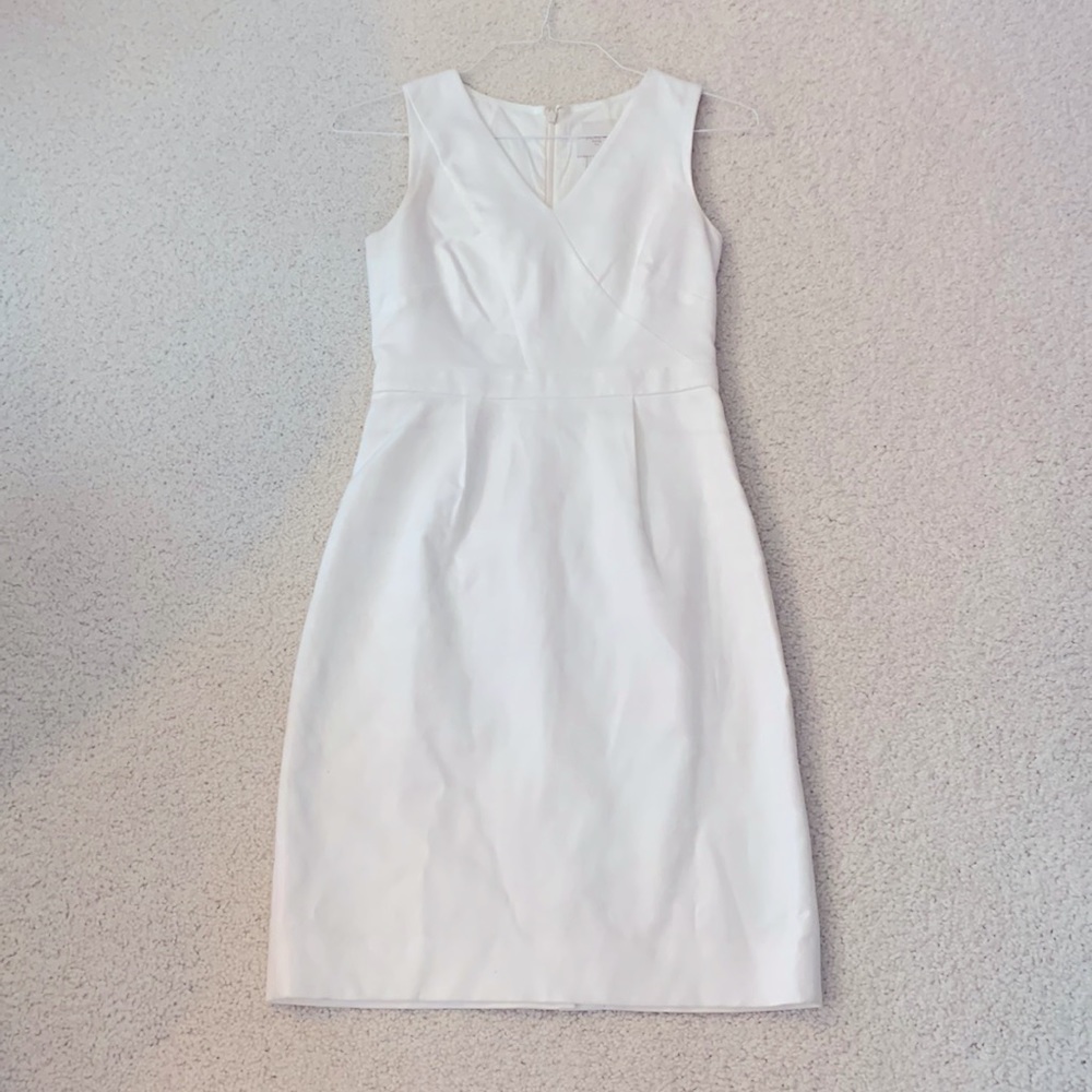 J.Crew Suiting White Dress, Size 0